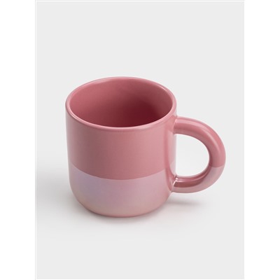 Кружка, 350 мл, тёмно-розовая, Горизонт