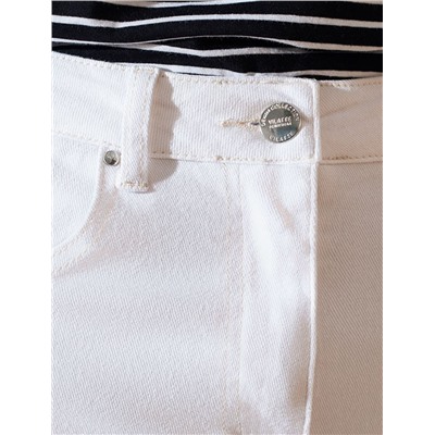 Шорты из эластичного денима