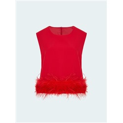 Топ с перьями, B3176/redswan