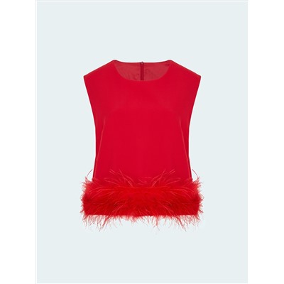 Топ с перьями, B3176/redswan