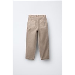 WIDE-LEG CARPENTER TROUSERS WITH POCKETS