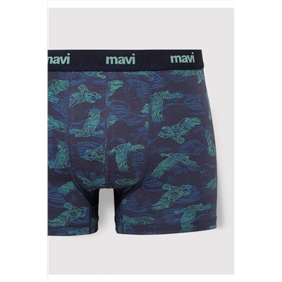 Mavi Kartal Baskılı Lacivert Boxer 092434-33482