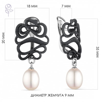 Серьги серебро 52853S1B