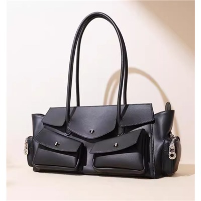 Новая вместительная сумка из натуральной кожи