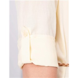 Açık Sarı Comfort Fit Uzun Kollu Gömlek