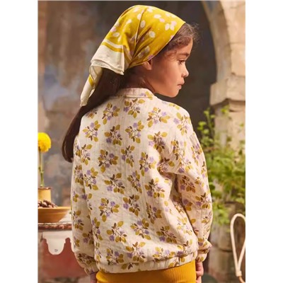 Тонкая кофта на замке для девочек