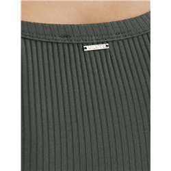 Футболка из трикотажа в широкий рубчик