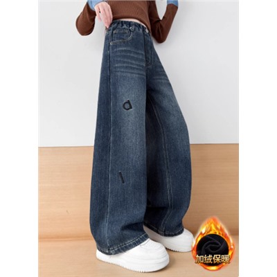 Утепленные джинсы для девочек