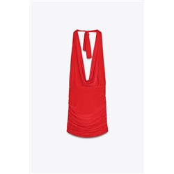 GATHERED SHORT DRESS