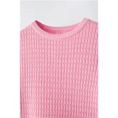 POINTELLE KNIT TOP
