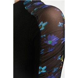 Vestido slim largo canalé