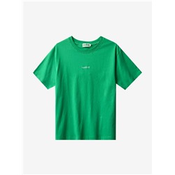 Женская футболка Beam*s Bo*y в ярких летних цветах с минималистичным вышитым названием бренда на груди, экспорт