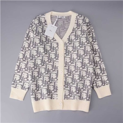 Женский повседневный простой и универсальный вязаный кардиган Dio*r