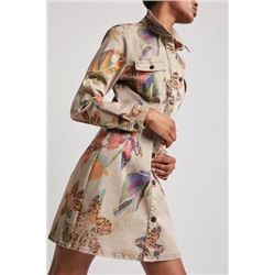 Vestido camisero camoflower