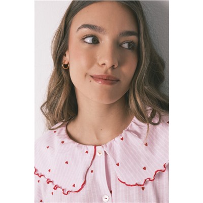 Camisón algodón cuello bobo