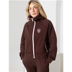 Худи на молнии из петельчатого футера двухнитки с эластаном без начеса