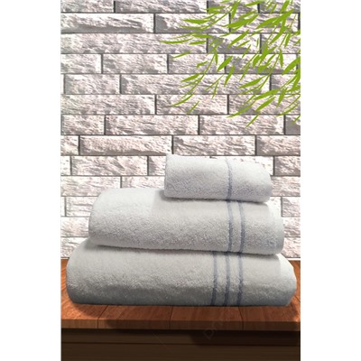 S&R 3'LÜ BANYO HAVLU SETİ - HAMAM HAVLU TAKIMI %100 PAMUK SET357246001