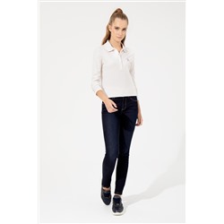 Kadın Koyu Mavi Skinny Fit Jean Pantolon
