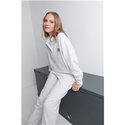 Sudadera polo felpa gris oscuro