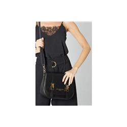Bandolera de piel Tex Negro