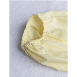 Укороченная блузка с рукавами буфами и с кулиской по низу из эластичного хлопка