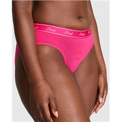 PINK Logo Cotton Hiphugger Panty