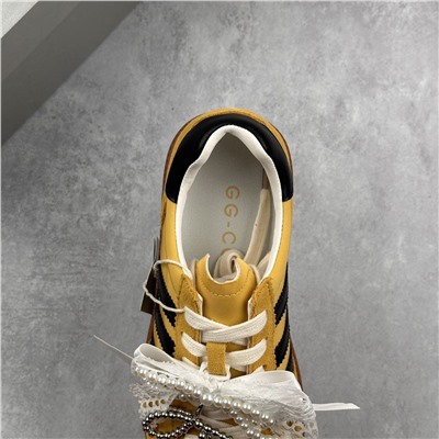 Немецкая спортивная обувь GG-C*C с кружевным и жемчужным бантом