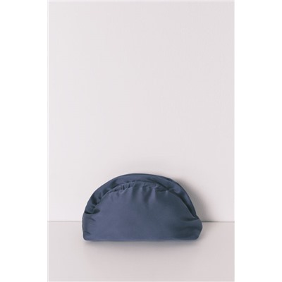 Neceser azul satén cierre sobre