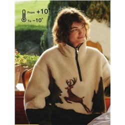 Тёплый флисовый свитшот унисекс OYSH*O  Экспорт