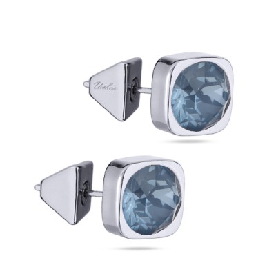 Пусеты Теннис (кристаллы SW байкальский лед 8мм; покрытие родий), Есть комплект