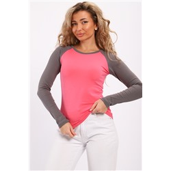 Лонгслив женский с длинным рукавом реглан