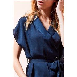 Рубашка Salvo темно- синяя