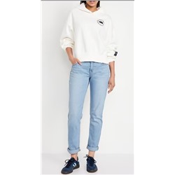 Mid-Rise Wow Boyfriend Straight Jeans