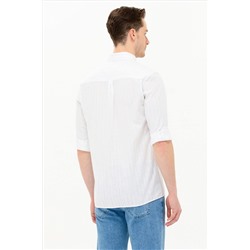 Erkek Mavi Uzun Kollu Gömlek