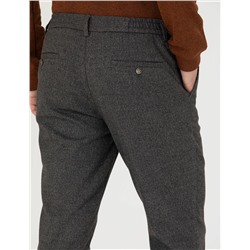 Kahverengi Ex. Slim Fit Kumaş Pantolon