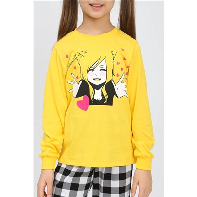 Детская пижама с брюками 91237 для девочки (джемпер, брюки) НАТАЛИ #885631