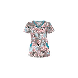 UA Bali Garden White Scrub Top