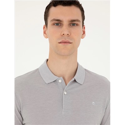 Açık Gri Melanj Slim Fit Tişört