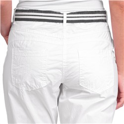 7/8 Damen Hose mit gestreiftem Gürtel