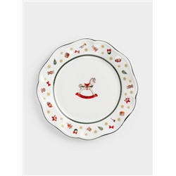 Тарелка закусочная, 19 см, фарфор N, белая, Лошадка, Miracle