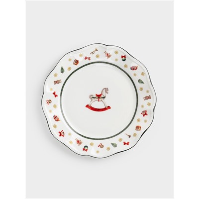 Тарелка закусочная, 19 см, фарфор N, белая, Лошадка, Miracle