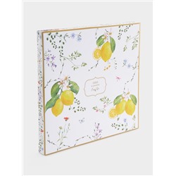 Блюдо, 30х21,5 см, фарфор P, овальное, белое, Цветы и лимоны, Fleurs et Citrons