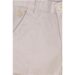 Kız Çocuk Bej Dokuma Şort