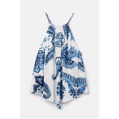 Blusa viscosa escote cuadrado