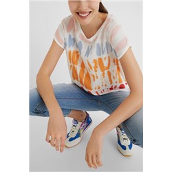 Camiseta manga corta tie-dye