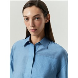 Укороченная рубашка из тенсела, B3182/volga