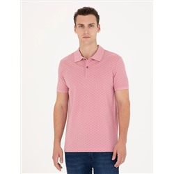 Pembe Slim Fit Polo Yaka Tişört