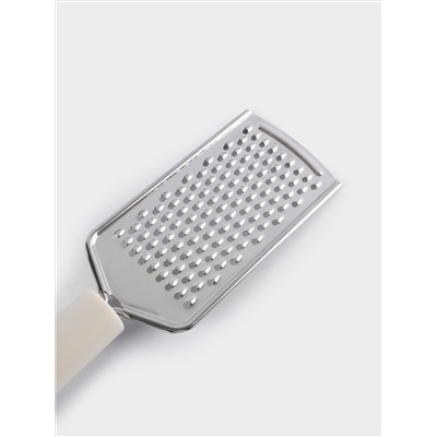 Терка, 24 см, с ручкой, сталь/пластик, серо-бежевая, Universal