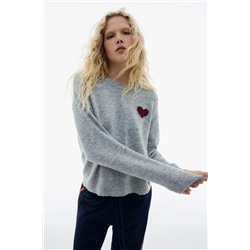 Женский джемпер с сердцем Н*М