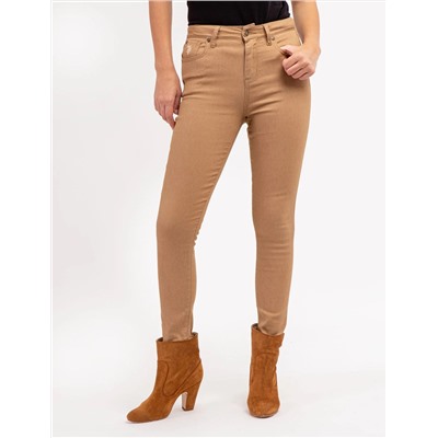 HIGH RISE SKINNY TWILL PANTS